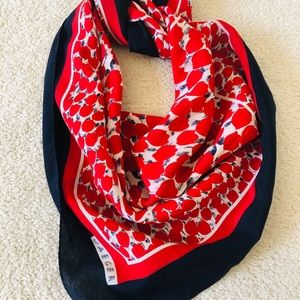 Vintage Jaegar silk scarf, hand rolled hem, very good condition